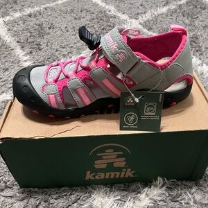 Kamik Kids Pink & Gray Outdoor Sandal